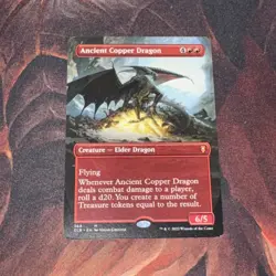 Ancient Copper Dragon X1 Mtg Baldur’s Gate Nm Borderless - Image 1