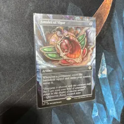 Mtg Amulet of Vigor (Borderless)-Commander Lost Caverns of Ixalan + Bonus Foils - Image 1