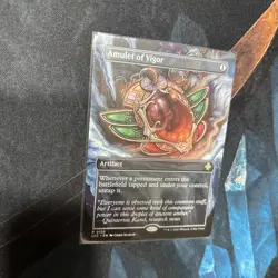Mtg Amulet of Vigor (Borderless)-Commander Lost Caverns of Ixalan + Bonus Foils - Image 3
