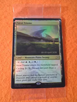[1x] Savai Triome - Foil - Prerelease Promo Near Mint, English Ikoria: Extras MT - Image 1