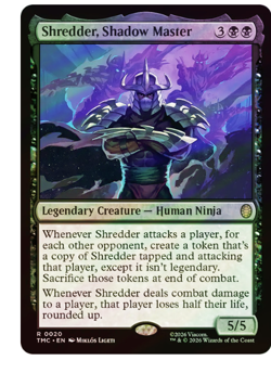 Shredder, Shadow Master - Surge Foil - LP Teenage Mutant Ninja Turtles MTG - Image 1