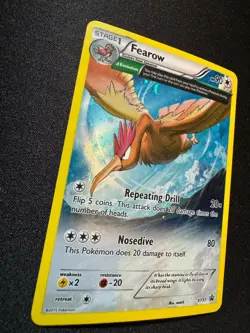 Pokemon Fearow Promo Holo XY57 Δ Evolution Stage 1 90HP Repeating Drill Nosedive - Image 2