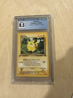 1999 Pokemon Jungle TCG First Edition Pikachu 60/64 CGC 8.5 Mint - Image 1