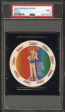 Misty Pokemon Card Rummy Playing Card Poker Joker 1999 Nintendo WOTC PSA 9 - Image 1