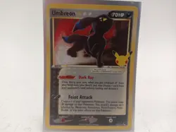 Pokemon Umbreon Star 17/17 Gold Star Holo Rare Card Celebrations#Live26/2 - Image 3