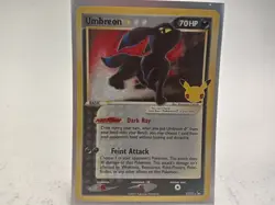 Pokemon Umbreon Star 17/17 Gold Star Holo Rare Card Celebrations#Live26/2 - Image 4