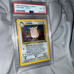 Pokemon TCG Clefable Jungle 1/64 Holo Unlimited Holo Rare - Image 1