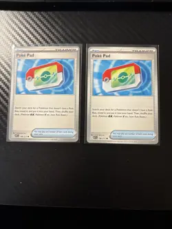 Pokemon TCG Poke Pad 198/217 Set Of Two, Common Playable ME: Ascended Heroes NM - Image 1