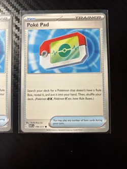 Pokemon TCG Poke Pad 198/217 Set Of Two, Common Playable ME: Ascended Heroes NM - Image 2