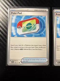 Pokemon TCG Poke Pad 198/217 Set Of Two, Common Playable ME: Ascended Heroes NM - Image 3