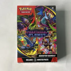 Pokemon Mega Evolution—Phantasmal Flames Booster Bundle 6 Packs Mega Charizard X - Image 2