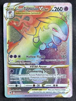Pokemon Astral Radiance Hisuian Typhlosion VSTAR Rainbow Secret Rare 193/189 - Image 1