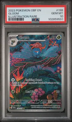 Gloom Pokemon Obf En-Obsidian Flames 198 NM PSA 10 - Image 1