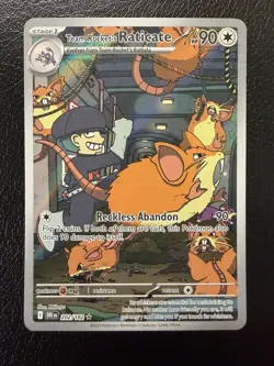 Pokemon Team Rockets Raticate 202/182 Destined Rivals NM - Image 1