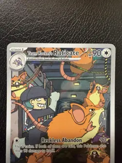 Pokemon Team Rockets Raticate 202/182 Destined Rivals NM - Image 2