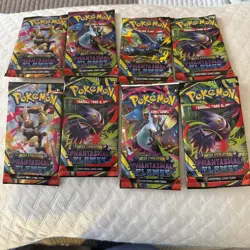 Pokemon Mega Evolutions Phantasmal Flames Limited Edition Booster Packs 8 Sealed - Image 1