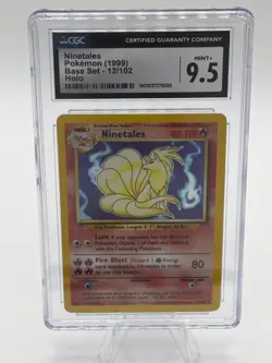 Pokemon Ninetales 012/102 Base Set Holo CGC 9.5 - Image 1