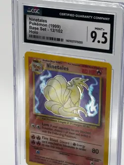 Pokemon Ninetales 012/102 Base Set Holo CGC 9.5 - Image 2