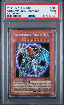 Chaos Emperor Dragon Envoy of the End IOC-000 Invasion of Chaos Unlimited Psa 9 - Image 1