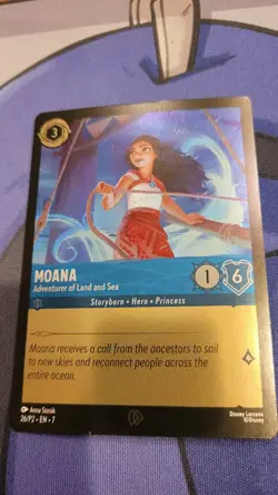 Disney Lorcana TCG Moana Cinemark Exclusive Promo Card NM In Hand Ready To Ship! - Image 1