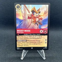 Mickey Mouse Pirate Captain Disney Lorcana Azurite Sea EN6 Regular 103/204 - Image 3