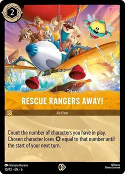 Rescue Rangers Away Foil Chip 'n' Dale:Rescue Rangers Promo Disney Lorcana 10 NM - Image 1