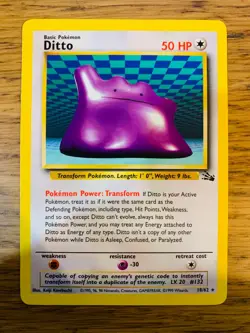 Ditto (18/62) Non Holo Fossil Set Rare Pokemon Card! FAST & FREE P&P! - Image 4