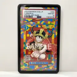 ONE PIECE TCG EXTENDED ART ACRYLIC PSA ALLOY CASE CARD MONKEY D LUFFY P-110 L28 - Image 1