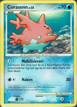 Pokemon Karte Trading Card Game Ratselhafte Wunder Nr. 84/132 Corasonn - Image 1