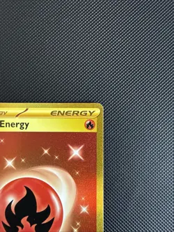 Pokemon Card Basic Fire Energy 230/197 Obsidian Flames SV03 Gold Ultra Rare Mint - Image 3