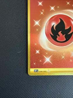 Pokemon Card Basic Fire Energy 230/197 Obsidian Flames SV03 Gold Ultra Rare Mint - Image 4
