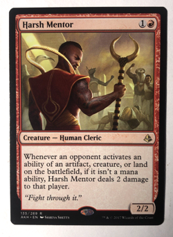Harsh Mentor 135/269 Amonkhet MTG Magic The Gathering NM - Image 1