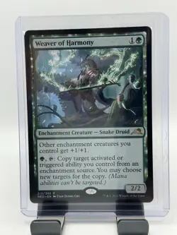 MTG, Weaver of Harmony $3 ORDER MIN NM 213 NEO Kamigawa: Neon Dynasty Regular - Image 1
