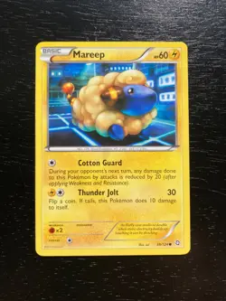 3 Pokemon Dragons Exalted Holo Ampharos 40/124, Flaaffy 39/124 & Mareep NM - Image 4