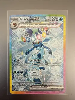 Pokemon Glaceon ex 150/131 Sv: Prismatic Evolutions Full Art Holo EX SIR - Image 1