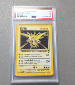 2000 Pokemon Game Zapdos-Holo Base 2 - PSA 5 EX Mint - FREE SHIPPING - Image 1