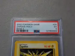 2000 Pokemon Game Zapdos-Holo Base 2 - PSA 5 EX Mint - FREE SHIPPING - Image 2