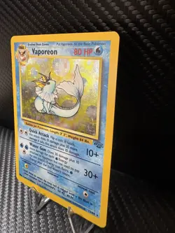 Vaporeon Holo 12/64 Jungle Set WOTC 1999 Pokemon Card LP - Image 3