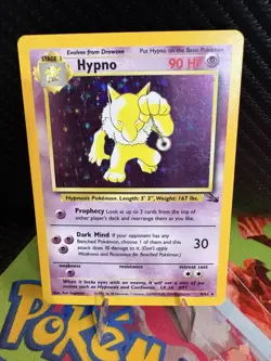 Pokemon Hypno Holo 8/62 Base Set WOTC 1999 MP+ Vintage Holographic Card - Image 1