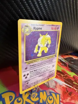 Pokemon Hypno Holo 8/62 Base Set WOTC 1999 MP+ Vintage Holographic Card - Image 4
