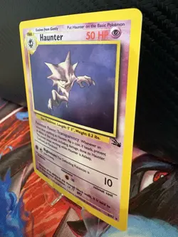 1999 Pokemon Fossil Haunter Holo 6/62 WOTC Vintage LP Clean Holo - Image 3