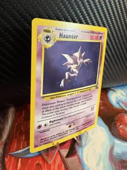 1999 Pokemon Fossil Haunter Holo 6/62 WOTC Vintage LP Clean Holo - Image 4