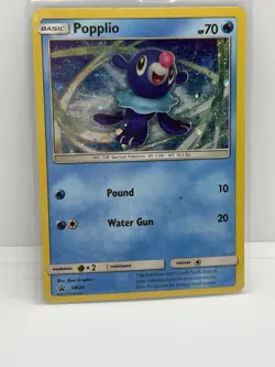 Pokemon TCG Popplio SM24 Black Star Promo. Holo - Image 1