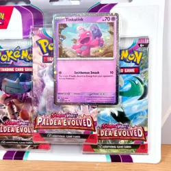 Paldea Evolved Pokemon TCG 3-Pack Blister + 1 Promo Card Sealed - Image 4