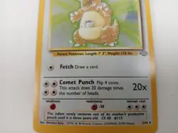 Pokemon Kangaskhan Holo Rare Trading Card Jungle 5/64 Vintage TCG Collectable - Image 3
