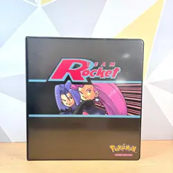 Vintage Pokemon Trading Card Game Team Rocket Wizards of the Coast 3-Ring Binder - Image 1