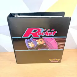 Vintage Pokemon Trading Card Game Team Rocket Wizards of the Coast 3-Ring Binder - Image 2