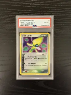 PSA 8 Dark Celebi Holo 4/101 EX Hidden Legends 2004 Pokemon Card - Image 1