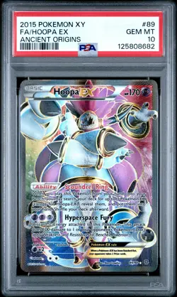 2015 POKEMON XY ANCIENT ORIGINS #89 FULL ART/HOOPA EX PSA 10 - Image 1