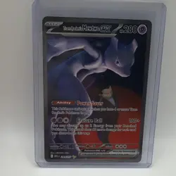 Pokemon Team Rocket's Mewtwo ex ASC 281/217 EX Holo Card English - Image 2